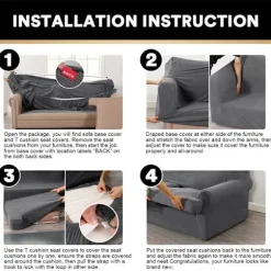 T Hynde Sofabetræk 4 Dele Sofabetræk til T Hynde Sofa Bløde Sofabetræk Møbelbeskytter med 3 Individuelle T Form Sædebetræk Light Gray 2 cushion sofa | Fyndiq