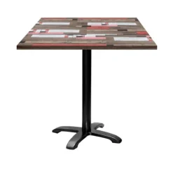 Tabel 70 x 70 cm - model Bazila redden træ Flerfärgad