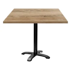 Tabel 90 x 90 cm - model Bazila slovensk egetræ brun