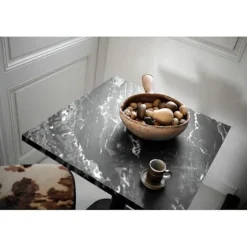 Tabel 70 x 70 cm - model Bazila marmor royal Svart