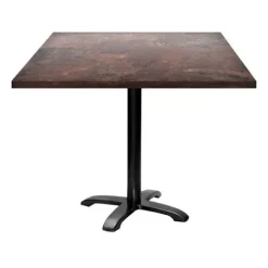 Tabel 90 x 90 cm - model Bazila rust brun
