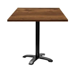 Tabel 70 x 70 cm - model Bazila egetræ hunton brun