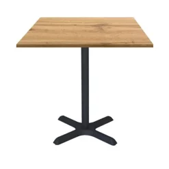 Tabel 70 x 70 cm - model Dina egetræ d'armor brun