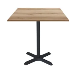 Tabel 70 x 70 cm - model Dina egetræ delano brun