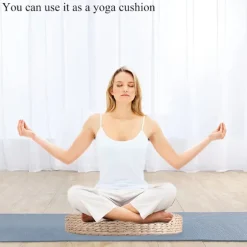 Tatami-pude Rund Polstret Skammel Blød Yoga Halmmåtte Økologisk Gulvpude Sidde Strikket Have Spisestue Værelse Udendørs Boligindretning 40cm—yux