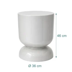 Timeglas sidebord og skammel – metal, multifunktionelt design