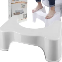 Toilet skammel - Til lindring af forstoppelse - hvid white 750