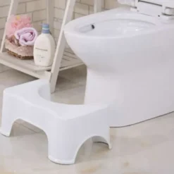 Toilet skammel - Til lindring af forstoppelse - hvid white 750