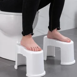 Toiletpall 2-delt - Til forstoppelse - Squatty Potty Vit white
