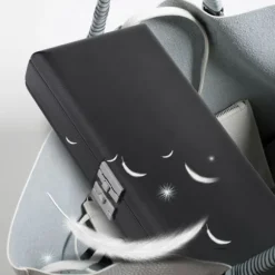 Træ PU læder cover rør etui holder 2 lag opbevaringsboks til 40 stk obo rør