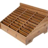 Træ 30-gitter Mobiltelefon Opbevaringsboks Desktop Mobiltelefon Holder Organizer