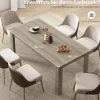 Træ spisebord 160 x 80 cm stort bord rektangulært køkkenbord spisebord natur