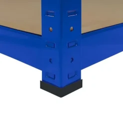 T-Rax ekstra store opbevaringshylder - blå - 160 cm L - 60 cm D - 265 kg pr.