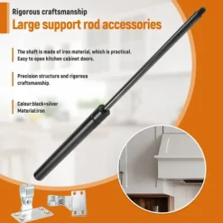 Trykpåført 50 kg hydraulisk sengekraftløftstøttemøbeldæmper gasskapdør køkkenskabe hængsel hardware
