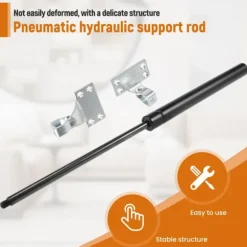 Trykpåført 50 kg hydraulisk sengekraftløftstøttemøbeldæmper gasskapdør køkkenskabe hængsel hardware