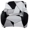 Trykt 1-personers sofaovertræk super strækbart stof 90cm-130cm