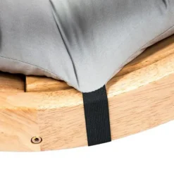 Tuftet Stolpude, Siddepude og Ryglænspude med Bindebånd, Fortykkede Gyngestolspuder til Terrasse, Have, Stue, Skridsikker Bund Premium Materiale