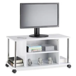 TV bord hvid med hjul