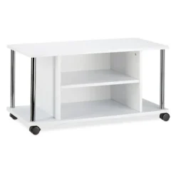 TV bord hvid med hjul