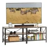 TV-bord med 4 rum, industrielt design