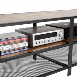 TV-bord med 4 rum, industrielt design