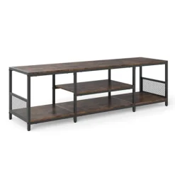 TV-bord til 65-tommer TV, industriel stil, metalramme