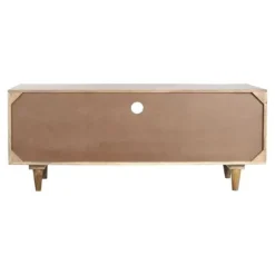 TV-møbel - Boho - Mango - 135 cm - 4 skuffer - Massivt træ Natur och vit