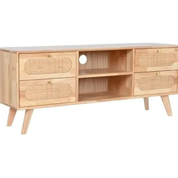 TV-møbel - DKD HOME DECOR - Multifarvet - Metal og gummitræ - 120x30x48 cm - Moderne design mångfärgad