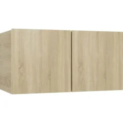 TV-møbel - Eksklusivt hjem - Sæt 8 dele - Sonoma eg - Ingeniørtræ Sonoma ek