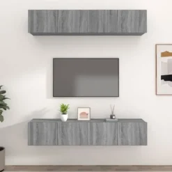 TV-møbel - Eksklusivt hjem - Sonoma grå - Ingeniørtræ - 80 x 30 x 30 cm sonoma grå