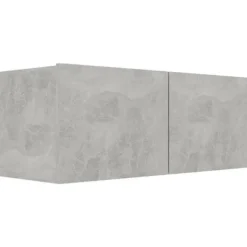 TV-møbel - Eksklusivt hjem - Betongrå - Ingeniørtræ - Sæt med 3 dele 80 x 30 x 30 cm Betonggrå