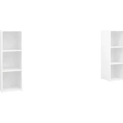 TV-møbel - Eksklusivt hjem - Mat hvid - 107 x 35 x 37 cm - Ingeniørtræ Matt vit