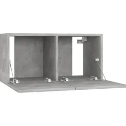 TV-møbel - Eksklusivt hjem - Betongrå - Ingeniørtræ - 60 x 30 x 30 cm Betonggrå