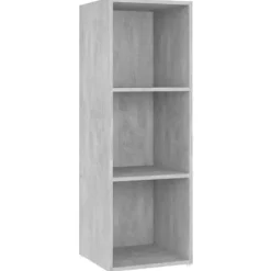TV-møbel - Eksklusivt hjem - Betongrå - Ingeniørtræ - 107x35x37 cm Betonggrå