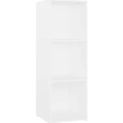 TV-møbel - Eksklusivt hjem - Mat hvid - 107x35x37 cm - Ingeniørtræ Matt vit
