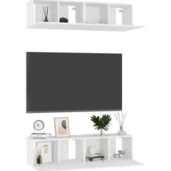 TV-møbel - Eksklusivt Hus - Hvid - Spånplade - 60 x 30 x 30 cm Vit
