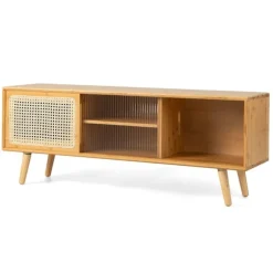 Tv-møbel Moderne tv-stander til fjernsyn op til 55 tommer 120,5 x 31 x 45,5 cm naturlig