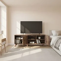 TV-skab, 6 rum, passer til tv'er op til 60 tommer