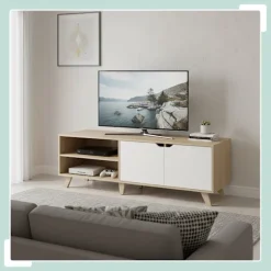 TV-skab, 6 rum, passer til tv'er op til 60 tommer