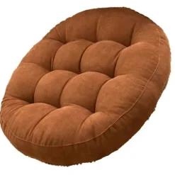 Tyk rund tatami måtte polstring, polstring, Papasan ensfarvet fodskammel