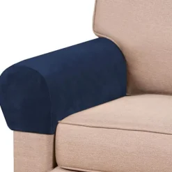 Tykk Fløjl Stretch Armlænsbetræk til Stole og Sofaer Lænestolsbetræk til Arme Sofa Armbetræk Armlænsbetræk til Sofaer