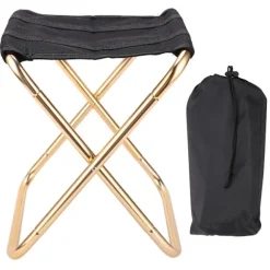Udendørs letvægts aluminiumslegering foldbar skammel Bærbar mini fiskecampingstole