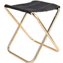 Udendørs letvægts aluminiumslegering sammenklappelig stol Bærbar mini fiskeri campingstole