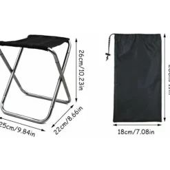 Udendørs sammenklappelig skammel, aluminiumlegering sammenklappelig skammel, mini bærbar sammenklappelig
