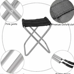 Udendørs sammenklappelig skammel, aluminiumlegering sammenklappelig skammel, mini bærbar sammenklappelig