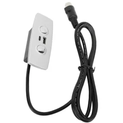 Udskiftningscontroller til lænestol, 2 knapper, 5 ben, USB Type C, Elektrisk løftestol, Sofa, Håndbetjeningskontakt