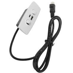 Udskiftningscontroller til lænestol, 2 knapper, 5 ben, USB Type C, Elektrisk løftestol, Sofa, Håndbetjeningskontakt
