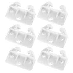 Udskiftningsdele til kommodeskuffer Nem installation Simple hvide plastik skuffeguider 6 stk.
