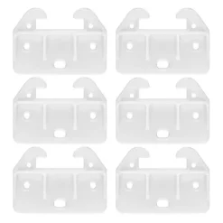 Udskiftningsdele til kommodeskuffer Nem installation Simple hvide plastik skuffeguider 6 stk.