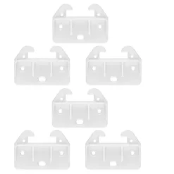 Udskiftningsdele til kommodeskuffer Nem installation Simple hvide plastik skuffeguider 6 stk.